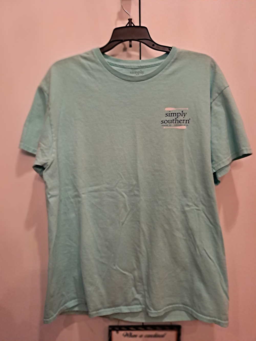 Simply Southern Women's Short Sleeve Tee in Light Aqua